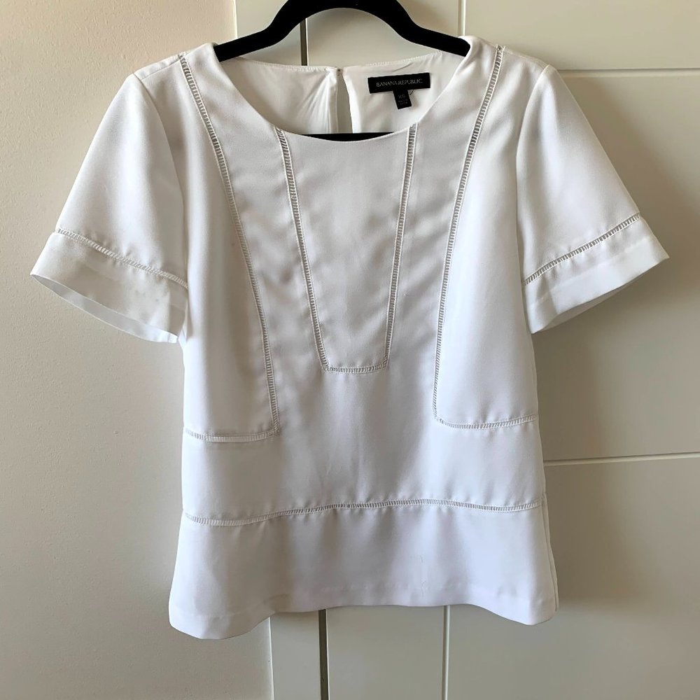 Classic White Blouse | Banana Republic